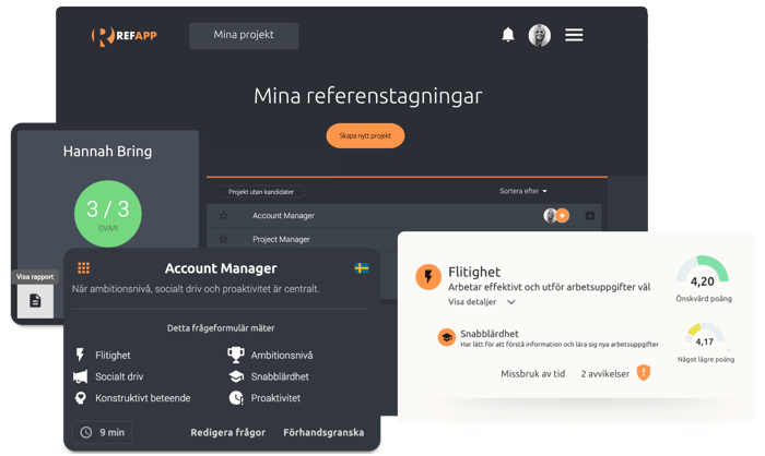 Refapp dashboard