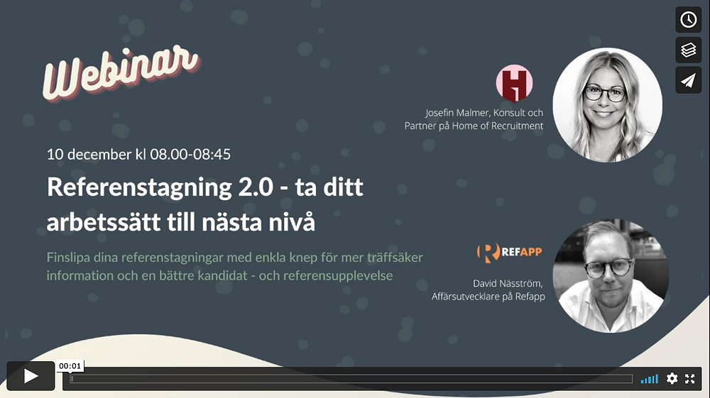 Webinar - Referenstagning 2.0