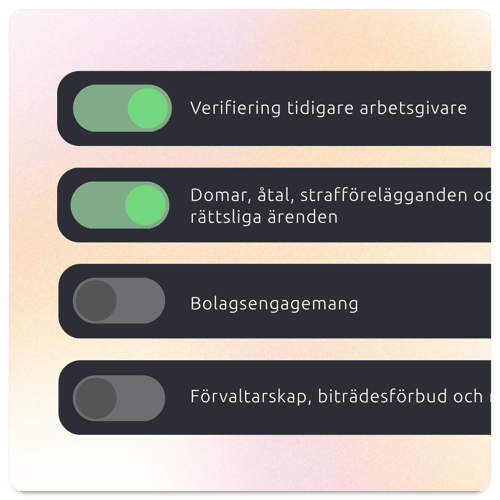 Refapp Bakgrundskontroller